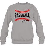 Baseball Mom Shirt, Long Sleeve, Hoodie, and Sweatshirt With Baseball Stripes