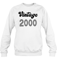 2000 Retro Vintage Birth Year Blast Unisex Fleece Pullover Sweatshirt