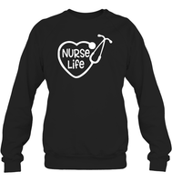 Nurse Life Nurse Shirt Unisex Fleece Pullover Sweatshirt