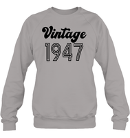 1947 Retro Vintage Birth Year Blast Unisex Fleece Pullover Sweatshirt