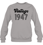 1947 Retro Vintage Birth Year Blast Unisex Fleece Pullover Sweatshirt