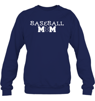 Baseball Mom Shirt Unisex Fleece Pullover Sweatshirt