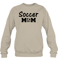 Soccer Mom Sports Shirt Unisex Fleece Pullover Sweatshirt