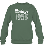 1955 Retro Vintage Birth Year Blast Unisex Fleece Pullover Sweatshirt