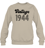 1944 Retro Vintage Birth Year Blast Unisex Fleece Pullover Sweatshirt