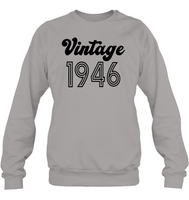 1946 Retro Vintage Birth Year Blast Unisex Fleece Pullover Sweatshirt