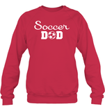 Soccer Dad Sports Shirt Unisex Fleece Pullover Sweatshirt