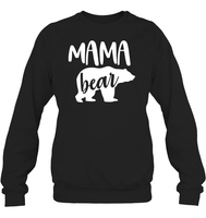Mama Bear Family Shirt Unisex Fleece Pullover Sweatshirt