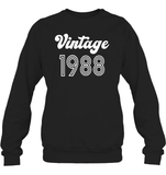 1988 Retro Vintage Birth Year Blast Unisex Fleece Pullover Sweatshirt