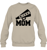 Cheer Mom With Megaphone Unisex Fleece Pullover Sweatshirt