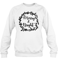 Merry & Bright Christmas Shirt For Women