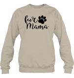 Fur Mama Pet Shirt Unisex Fleece Pullover Sweatshirt