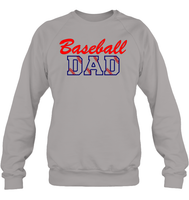 Baseball Dad Shirt, Long Sleeve, Hoodie, and Sweatshirt With Baseball Stripes