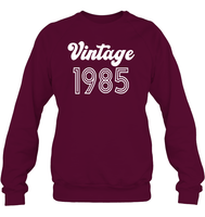 1985 Retro Vintage Birth Year Blast Unisex Fleece Pullover Sweatshirt