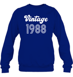 1988 Retro Vintage Birth Year Blast Unisex Fleece Pullover Sweatshirt