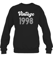 1998 Retro Vintage Birth Year Blast Unisex Fleece Pullover Sweatshirt