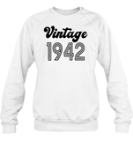 1942 Retro Vintage Birth Year Blast Unisex Fleece Pullover Sweatshirt