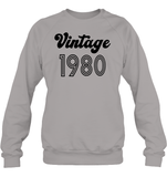 1980 Retro Vintage Birth Year Blast Unisex Fleece Pullover Sweatshirt