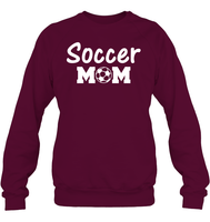 Soccer Mom Sports Shirt Unisex Fleece Pullover Sweatshirt