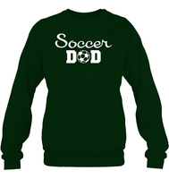 Soccer Dad Sports Shirt Unisex Fleece Pullover Sweatshirt