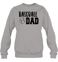 Baseball Dad Shirt Unisex Fleece Pullover Sweatshirt With Baseball