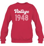 1948 Retro Vintage Birth Year Blast Unisex Fleece Pullover Sweatshirt