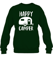 Happy Camper Unisex Fleece Pullover Sweatshirt