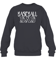Baseball Dad Shirt Unisex Fleece Pullover Sweatshirt With Baseball Stripes