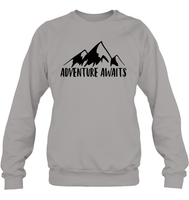 Adventure Awaits Unisex Fleece Pullover Sweatshirt