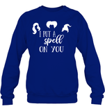 Hocus Pocus I Put A Spell on You Unisex Fleece Pullover Sweatshirt