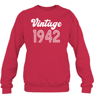 1942 Retro Vintage Birth Year Blast Unisex Fleece Pullover Sweatshirt
