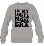 In My Baseball Mom Era Sports Shirt Unisex Fleece Pullover Sweatshirt