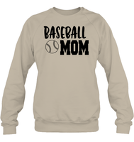 Baseball Mom Shirt Unisex Fleece Pullover Sweatshirt With Baseball