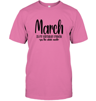 March Birthday Month Unisex Short Sleeve Classic Tee