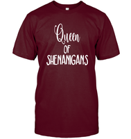 Queen of Shenanigans St Patrick's Day Shirt Unisex Short Sleeve Classic Tee