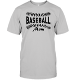 Baseball Mom Shirt Unisex Short Sleeve Classic Tee With Baseball Stripes