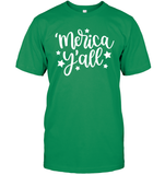Merica Yall 4th Of July Shirt Unisex Short Sleeve Classic Tee