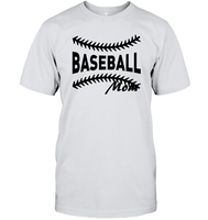 Baseball Mom Shirt Unisex Short Sleeve Classic Tee With Baseball Stripes