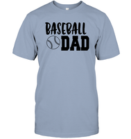 Baseball Dad Shirt Unisex Short Sleeve Classic Tee With Baseball