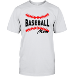 Baseball Mom Shirt, Long Sleeve, Hoodie, and Sweatshirt With Baseball Stripes