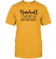 Baseball Mom Shirt Unisex Short Sleeve Classic Tee With Baseball Stripes