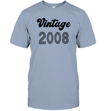 2008 Retro Vintage Birth Year Blast Unisex Short Sleeve Classic Tee