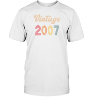 2007 Retro Vintage Birth Year Blast Unisex Shirt, Long Sleeve, Hoodie, Sweatshirt