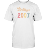 2007 Retro Vintage Birth Year Blast Unisex Shirt, Long Sleeve, Hoodie, Sweatshirt