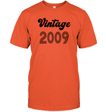2009 Retro Vintage Birth Year Blast Unisex Short Sleeve Classic Tee