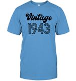 1943 Retro Vintage Birth Year Blast Unisex Short Sleeve Classic Tee