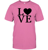 Love Letters With Heart Valentine's Day Unisex Short Sleeve Classic Tee