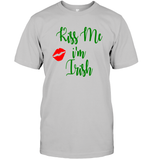 Kiss Me, I'm Irish St Patrick's Day Shirt Unisex Short Sleeve Classic Tee