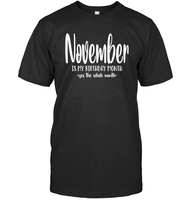 November Birthday Month Unisex Short Sleeve Classic Tee