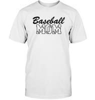 Baseball Mom Shirt Unisex Short Sleeve Classic Tee With Baseball Stripes